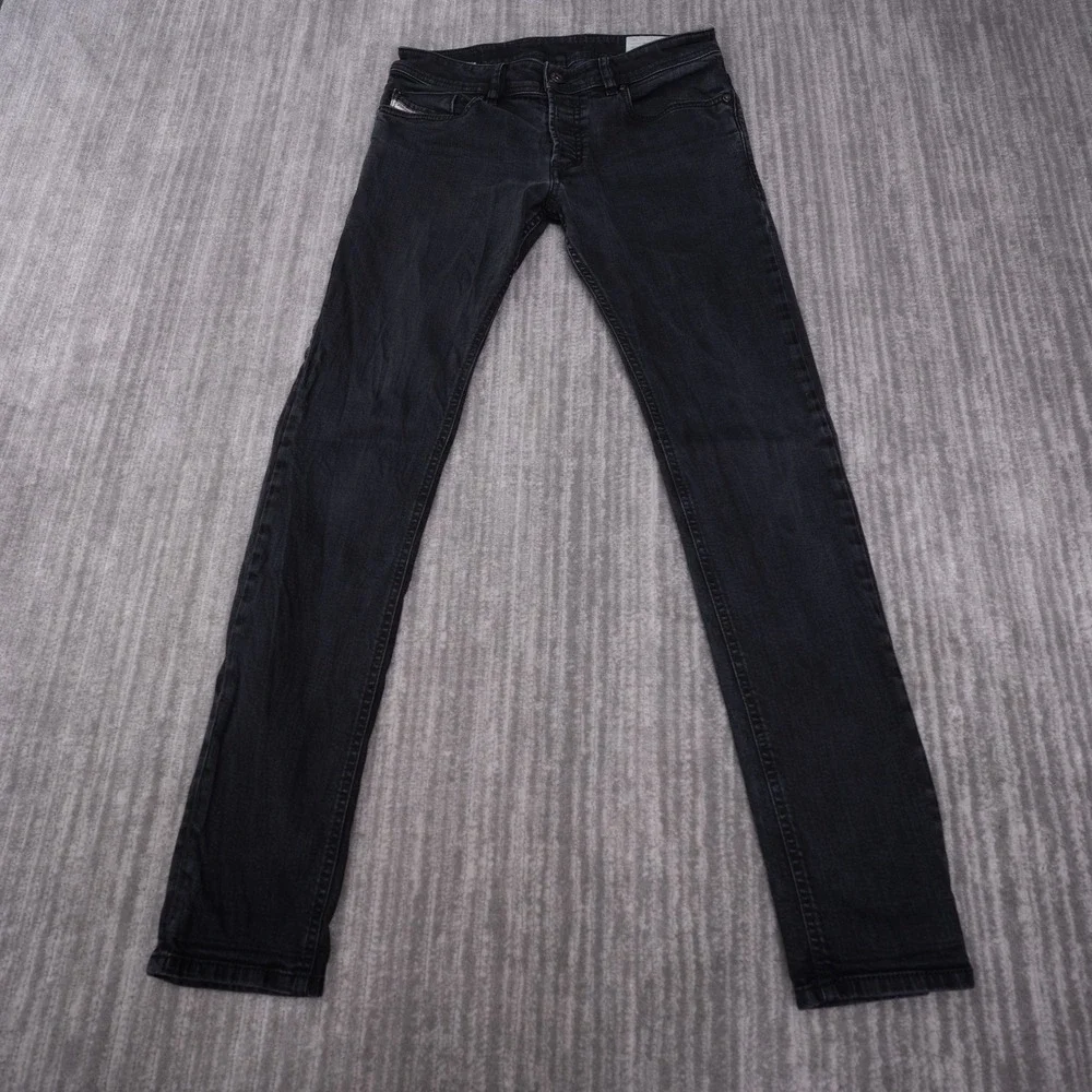 Diesel Sleenker Skinny Jeans Mens 29 Black Excellent Slim Fit Denim Pants